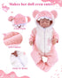 Set 17-22 Inch BABESIDE Reborn Baby Doll Clothes for Babydolls Cute Shark Hoodie Babydoll Clothes for Lifelike Reborn