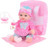 12 Inch Backpack DONTNO Baby Doll with Clothes and Carrier,Reborn Baby Doll with Bottles Nipple