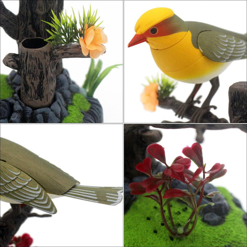 Tipmant Cute Electronic Pets Simulation Sparrow Bird, Move Chirp Pen Holders, Office Home Decor Ornament