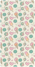Jynexis Candy Ice Cream White Pattern Baby Crib Sheets, Cotton Fitted Crib Sheet,