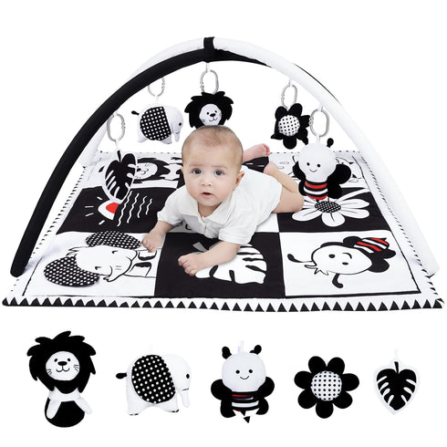 Lovvie & Joy Baby Play Activity Gym Tummy Time Mat for Infant,Baby