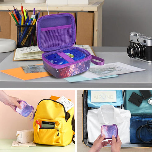 Travel Carrying Case for Bitzee Digital Pet, Protective Storage Holder for Kids Electronic Gadgets (Galaxy)