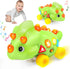 1 6-12 12-18 1-2 BainGesk Dinosaur Crawling Toys for Year Old Boy, Musical Baby Toys for Months, Early Development