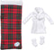 E-TING Santa Clothing Bathrobe, Christmas Accessories for Elf Doll (White Bathrobe with Sleeping Bag)