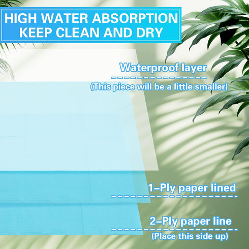 100pcs 2-ply Commercial Threlaco Disposable Changing Liner Baby Changing Station Pad Disposable Changing Pads Diaper