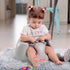 4+ Nuby My Floor Seat - Portable Baby Chair with Soft Foam Cushion, Safety Harness, and High Back Design - Months
