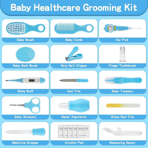 Baby Healthcare and Grooming Kit, 27pcs Baby Electric Nail Trimmer Set for Newborn Infant Toddlers