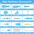 Baby Healthcare and Grooming Kit, 27pcs Baby Electric Nail Trimmer Set for Newborn Infant Toddlers