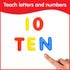 edxeducation Transparent Letters and Numbers Mini Jar, Colorful Plastic Light Box Accessory for Sensory Play