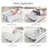 0 36 Collapsible Baby Bathtub - Large Capacity Baby Bath Tub with Thermometer & Soft Cushion | Portable Travel Newborn