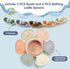 Bath Toys Floating Boats with Bathing Spoon, 11 PCS Bathtub Bath Toy for Babies Water Table Toys