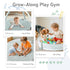 5-in-1 Mallify XL Large Baby Gym & Ball Pit, Play Mat & Play Gym, Combination Baby Activity Gym with Milestone Cards