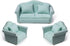 Dollhouse Couch Miniature Furniture Sofa with Pillows for Living Room Desktop Decoration
