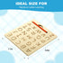 hzsshb 3-8 Wooden Letters Practicing Board,Reusable Handwriting Alphabet Tracing Board Double-Sided Toddlers