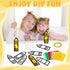 32 Sets Back to School Crayon Suncatchers Craft Kit DIY Window Stained Glass Effect Crayons Paper Crafts for Home
