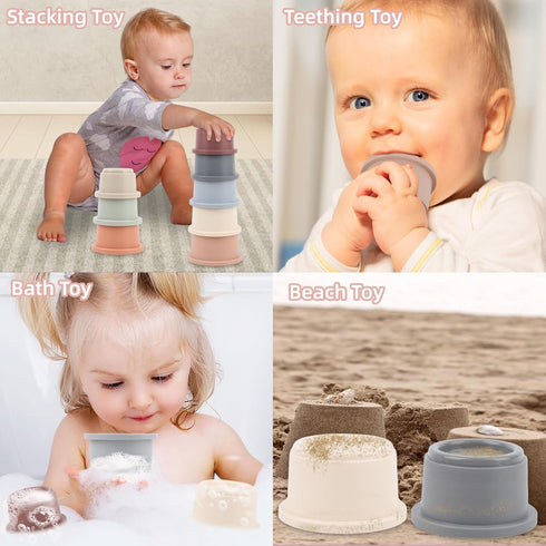 Premium Baby Toys for 6-18 Months, 8 in 1 Montessori Set, Educational Learning Toys for Toddlers 1-3 Years