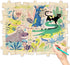 50 Piece Blank Wooden Puzzle Jumbo Size, Each Piece is 4x3.2 Inches to Draw on, Unfinished Freeform Large Jigsaw Puzzle Pieces for Arts & Crafts, Natural Wood Puzzle Pieces for DIY