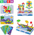 224 4-8, Set 2D/3D 5 6 7 8 9 10 PCS STEM Building Toys for Kids Ages Creative Mosaic Drill with Electric Drill