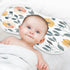 YETTASBIN Flower Muslin Baby Burp Cloth, Super Soft Absorbent Cotton Burp Rag Baby Bibs Feeding Cloth for Newborn Boys