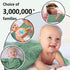 TDHD 2pcs 100% 0-3 Hooded Baby Bath Towel - Cotton, Super Absorbent & Soft Swaddle, Gentle Bath Towel with Hood