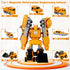 Lawfig 7 1 Set, 3-8 Magnetic Transform Engineering Car Assembled Toys, Construction Vehicles with Storage Box, in Robot