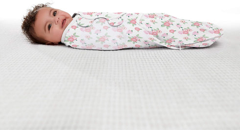 0-3 2-Pack SwaddleMe Luxe Easy Change Swaddle Size Small/Medium, Months, (Water Color Floral)