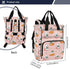 Emelivor Backpack Halloween Ghost Pumpkin Pink Diaper Bag Large Capacity with Insulated Pockets Baby Bag Diaper Bags