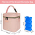 6 9 Pack Mancro Breastmilk Cooler Bag Fits Bottles Up to Ounce, Insulated Baby Bottle Bag Comes with ice and Shoulder
