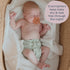 Pack 4 Esembly Overnighters Organic Cotton Cloth Diaper Booster Inserts with Stay-Dry Fleece Reusable Nighttime