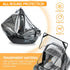bemece Car Seat Rain Cover, Baby Car Seat Rain Cover Universal with Side Ventilation and Quick-Access Large Window