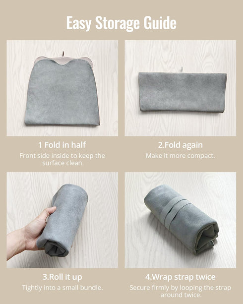 Blissful Diary Vegan Leather Portable Changing Pad, Wipeable & Waterproof Baby Change Mat in Diaper Bag, Travel