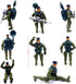 Guaishou 8 Pack Playset Action Figures Army Men Soldiers Toys Military Toy Realistic Accessories