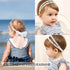 DANMY Baby Girl Super Elastic Headband, Cotton Lace Toddler Hair Band, Infant Soft Turban Set