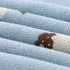 mimixiong Baby Blanket, Knit 100% Cotton Toddler Blankets for Boys and Girls, Cute Sheep, Size 30 x 40 Inches Blue