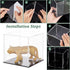FINGERINSPIRE Clear Acrylic Display Case - 4x4x4 Inch Cube, Dustproof Protection Showcase for Action Figures