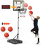 Kids Indoor Basketball Hoop with Scoreboard & Timer, Adjustable Height 3ft-5.8ft, Goal Toy for Outdoor Backyard Sports