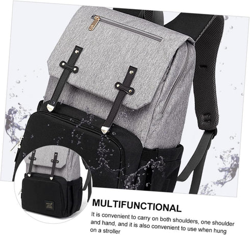 Mummy Travel Bag Double Shoulder Bag Oxford Cloth Large Capacity Diapers Storage