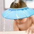 Soft Adjustable Baby Shower Cap, Bath Head Cap Visor for Washing Hair, Toddler Bathing Protection (Blue)