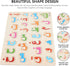 Arabic Alphabet Puzzle Board, Number Shape Jigsaw Puzzle, Educational 3D Blocks Learning Puzzle for Kids