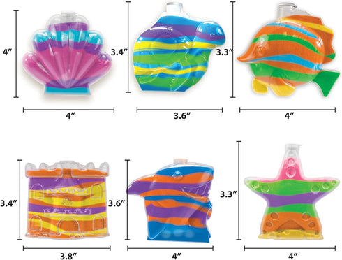 6 8 6, 7, 8, 9 Made By Me Create Your Own Underwater Sand Art, Includes Ocean-Themed Bottles, Sand Colors, Glitter