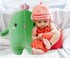 BABOLI Cuddly Cactus Stuffed Plant Pillow with Smile Face, 22.7 Inches Plush Toy for Kids and Gifts