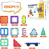 106 Set, 3 4 5 6 7 8+ Magnetic Tiles Piece Magnet Building Blocks for Kids Toddlers, STEM Construction Toys with Gift