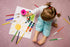 Anezus Large Chubby Paint Brushes Round and Flat for Washable Paint Acrylic Paint, 10Pcs for Preschool