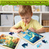 4 Packs Puzzles for Kids Ages 4-6 - Wooden Dinosaur Puzzles for Toddlers Ages 2-4, Educational Dino Toys