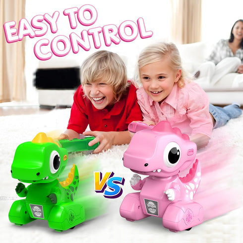 2.4GHZ Remote Control Car Pink Dinosaur Toy, Remote Control Girls Dinosaur Toys Pink RC Drifting Car, Recording