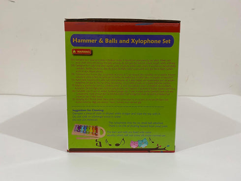 Hammer Set 1 TOWO Wooden Ball and Xylophone - Mallet and Pegs Pound a Ball Tap Bench- Toys for Babies Year Old Baby Boy