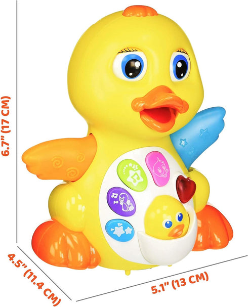 Stone and Clark Dancing Easter Duck with Lights and Music, Toddler Learning & Crawling Baby Toys