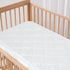 2 Pack 38" 24" Mini Crib Mattress Protector Sheets Fitted Waterproof Mini Crib Mattress Protector Pad Cover White