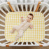 WELLDAY 52 28 Inches Yellow Gingham Crib Sheets for Boys and Girls, Fitted Baby Crib Sheets Soft and Breathable Mini