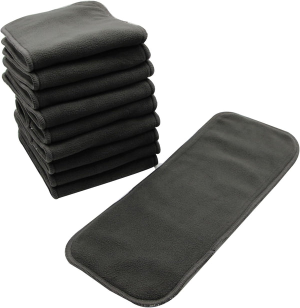 Microfiber Inserts for Cloth Diapers (10pcs-4 Layers Microfleece Inserts)